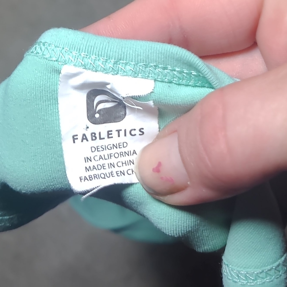 Fabletics Mint Green Racerback Workout Tank - Picture 7 of 7
